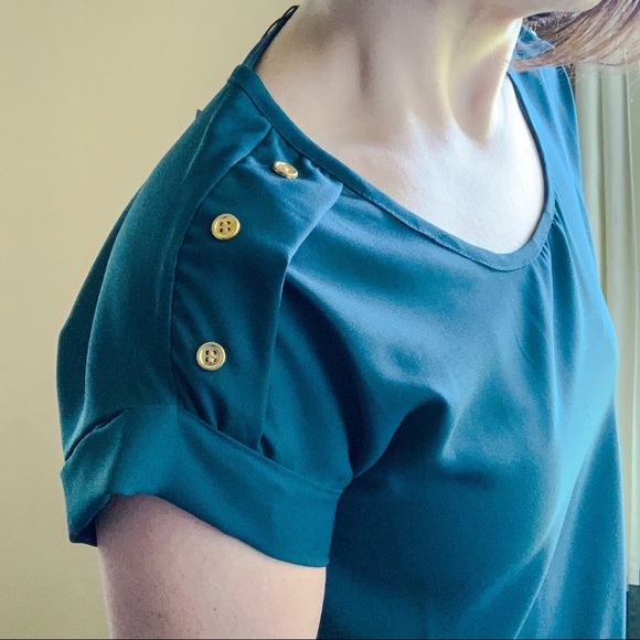 Speed Limit MPH Tops - | Speed Limit | Emerald Blouse